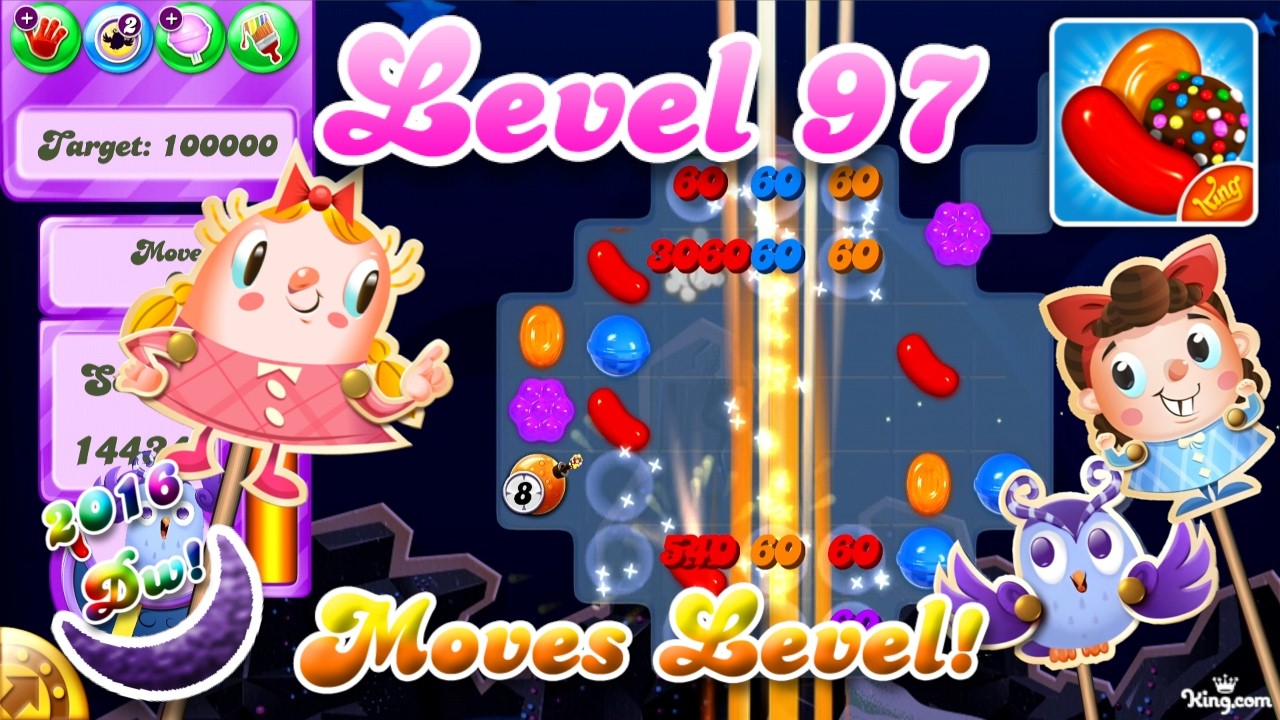 Level 97 Dreamworld - 2016 OG Candy Crush Saga background