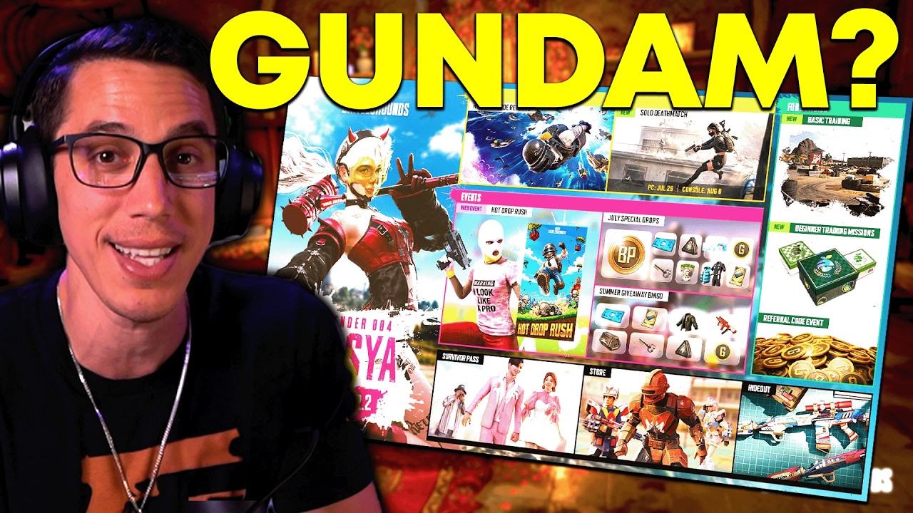 NEW Contender Skin & GUNDAM Collaboration !? | PUBG NEWS background