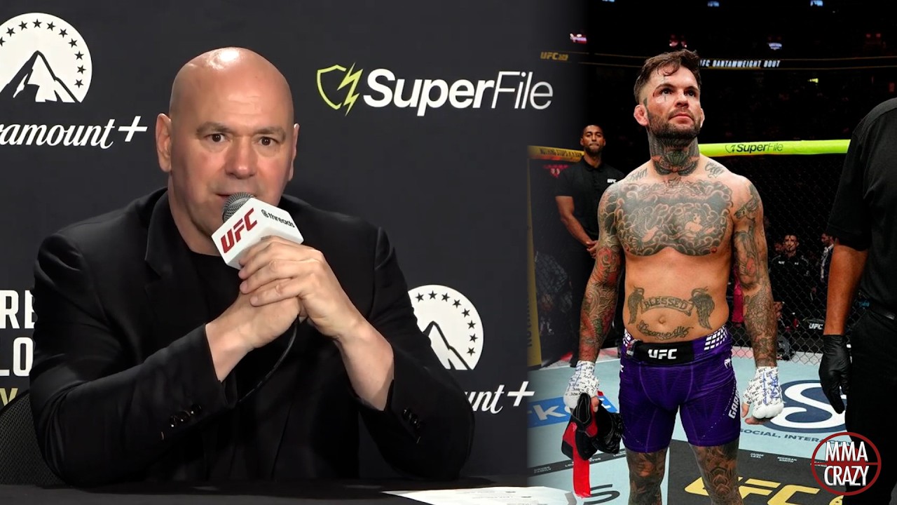 Dana White reacts to Cody Garbrandt's loss to Adrian Yanez and potential retirement after UFC 329 background
