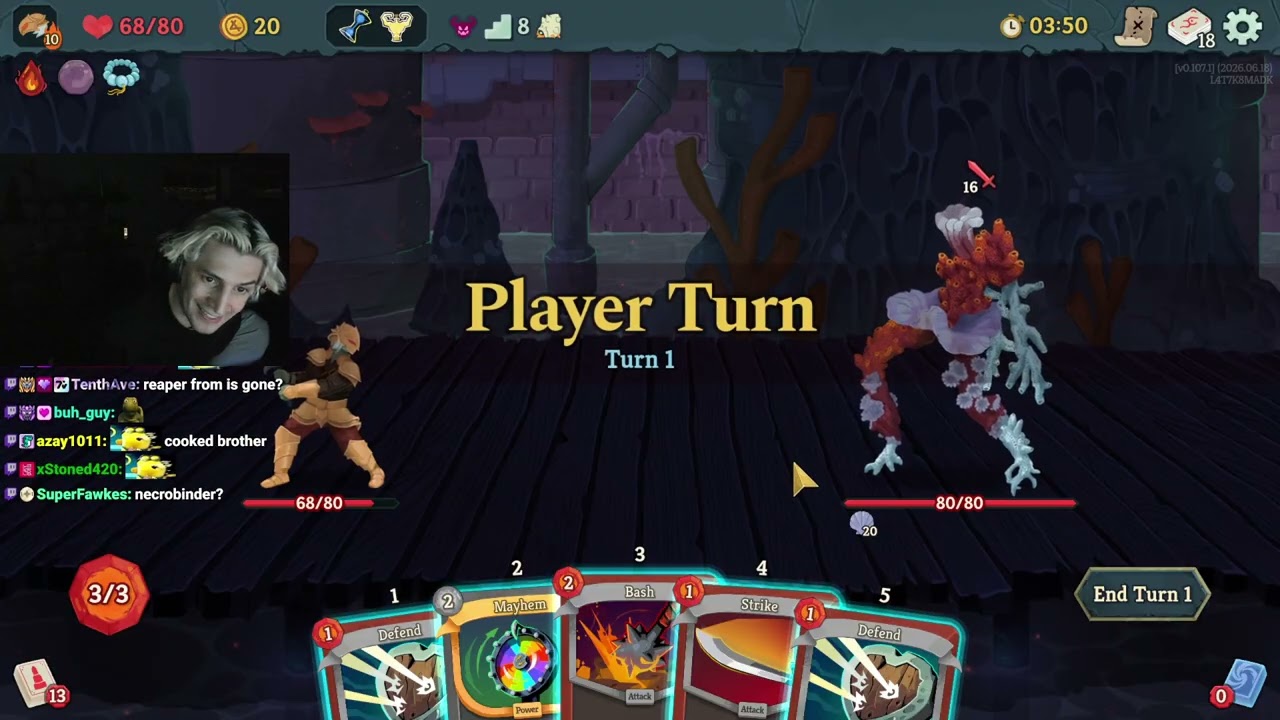 xQc Plays SLAY THE SPIRE 2 (Part 3) background