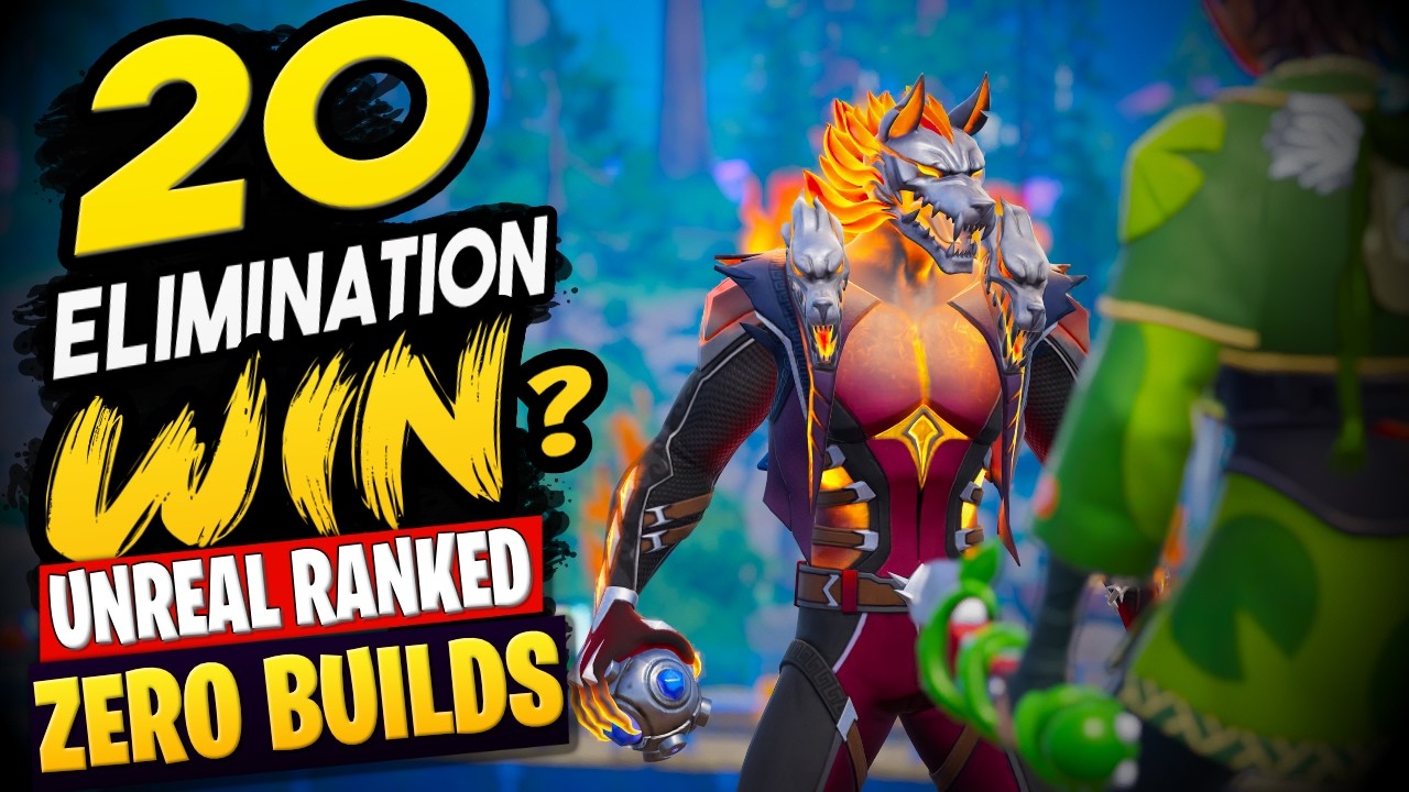 Fast Paced High Elimination Ranked Gameplay - Unreal Legend Ranked Zero Builds background