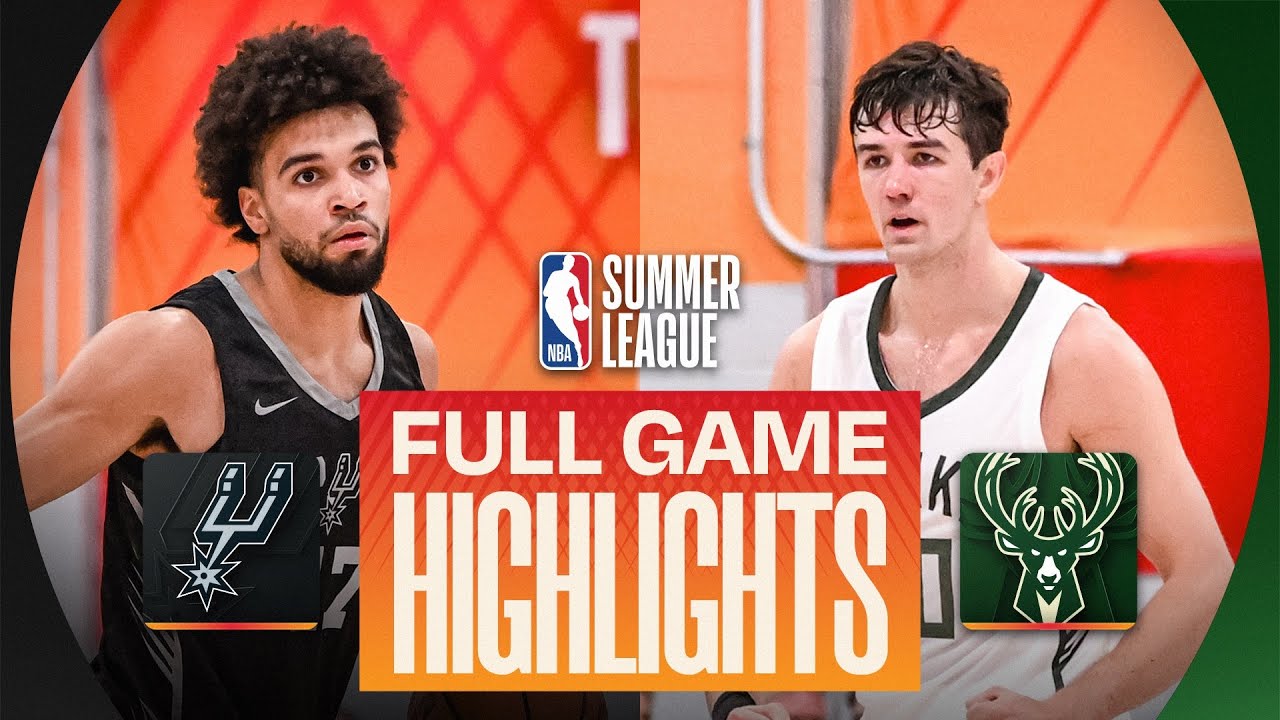 SPURS vs BUCKS | LAS VEGAS SUMMER LEAGUE | FULL GAME HIGHLIGHTS | July 12, 2026 background