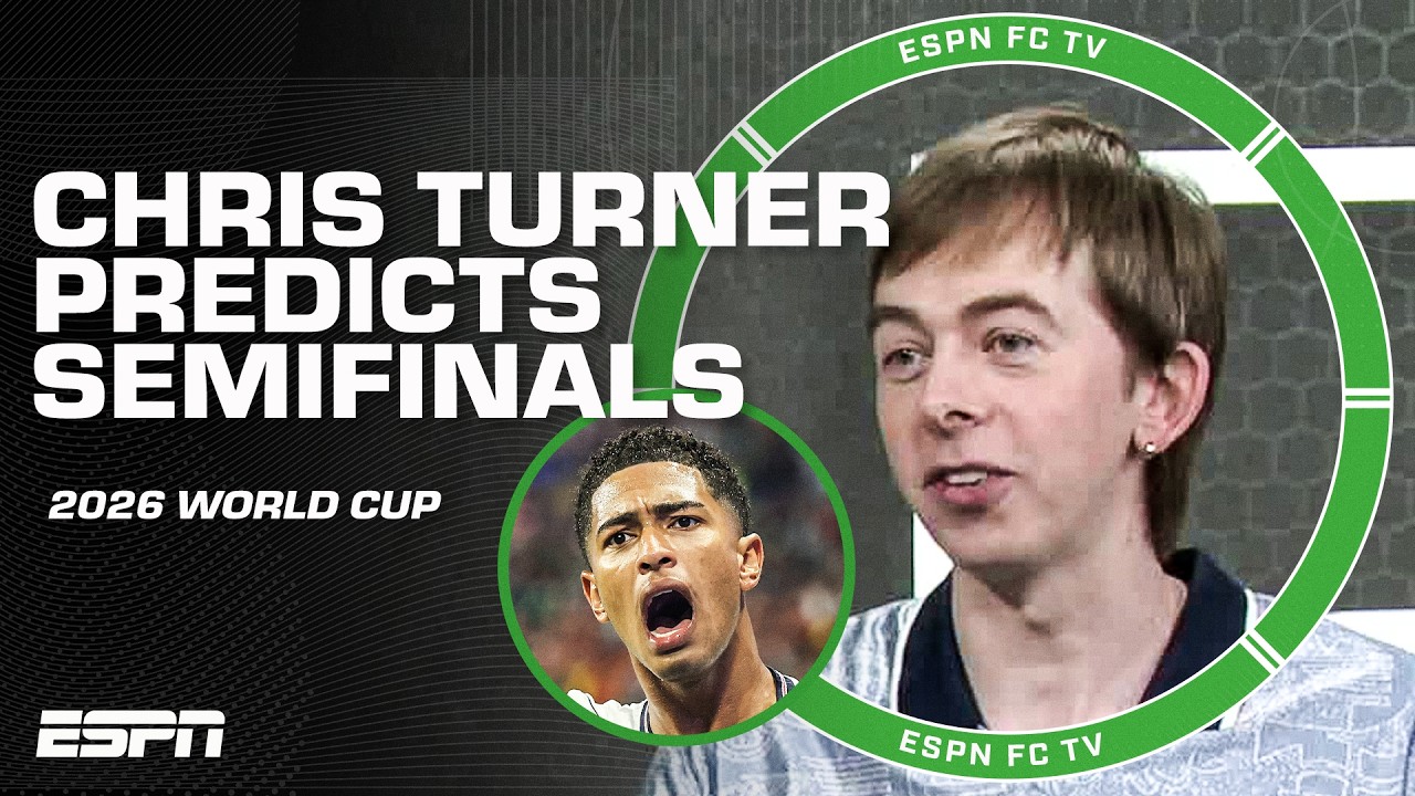 Comedian and improv rapper Chris Turner freestyles and predicts the World Cup Semifinals | ESPN FC background