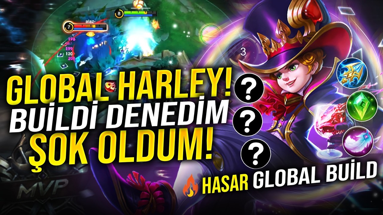 OHA BU BUİLD NE !! GLOBAL HARLEY BUİLDİ DENEDİM ŞOK OLDUM - Mobile Legends background