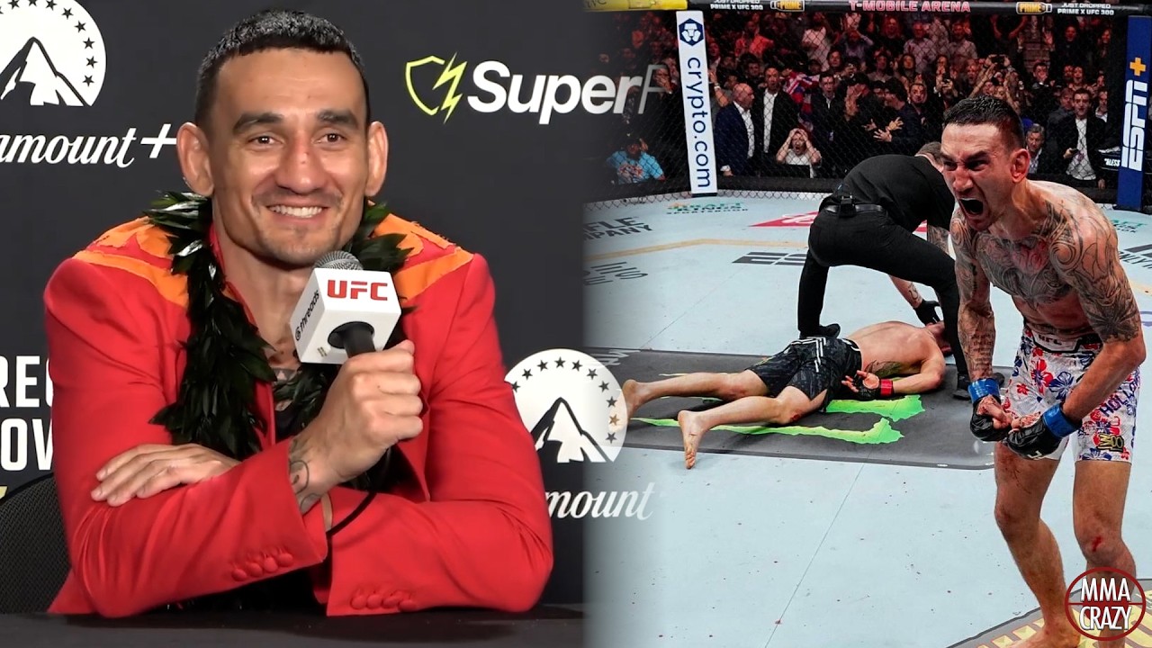 Max Holloway "I do the same damn thing" to Justin Gaethje in a rematch after UFC 329 backdrop