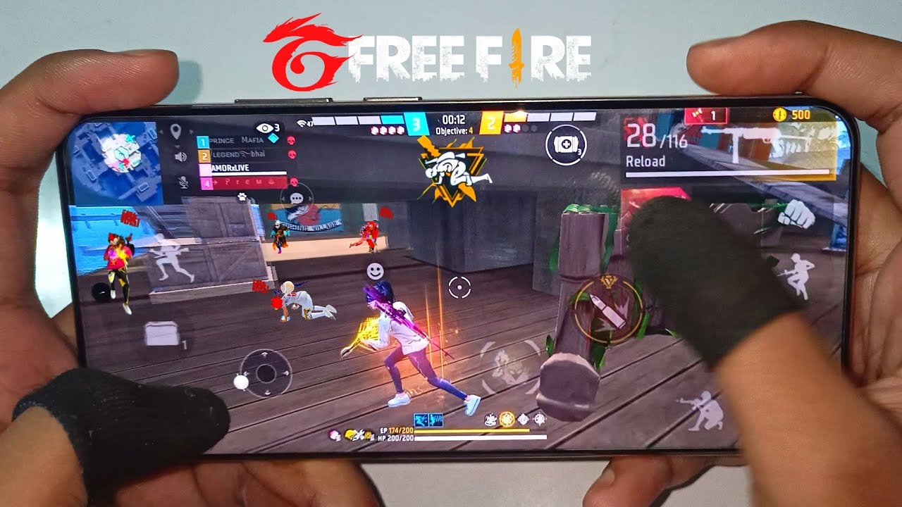 Realme P3 Ultra : HANDCAM⚡ Free Fire Gameplay background