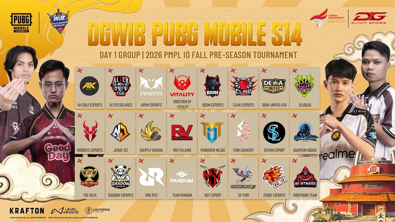 🔴DGWIB PUBG MOBILE SEASON 14 : GROUP STAGE DAY 1 background