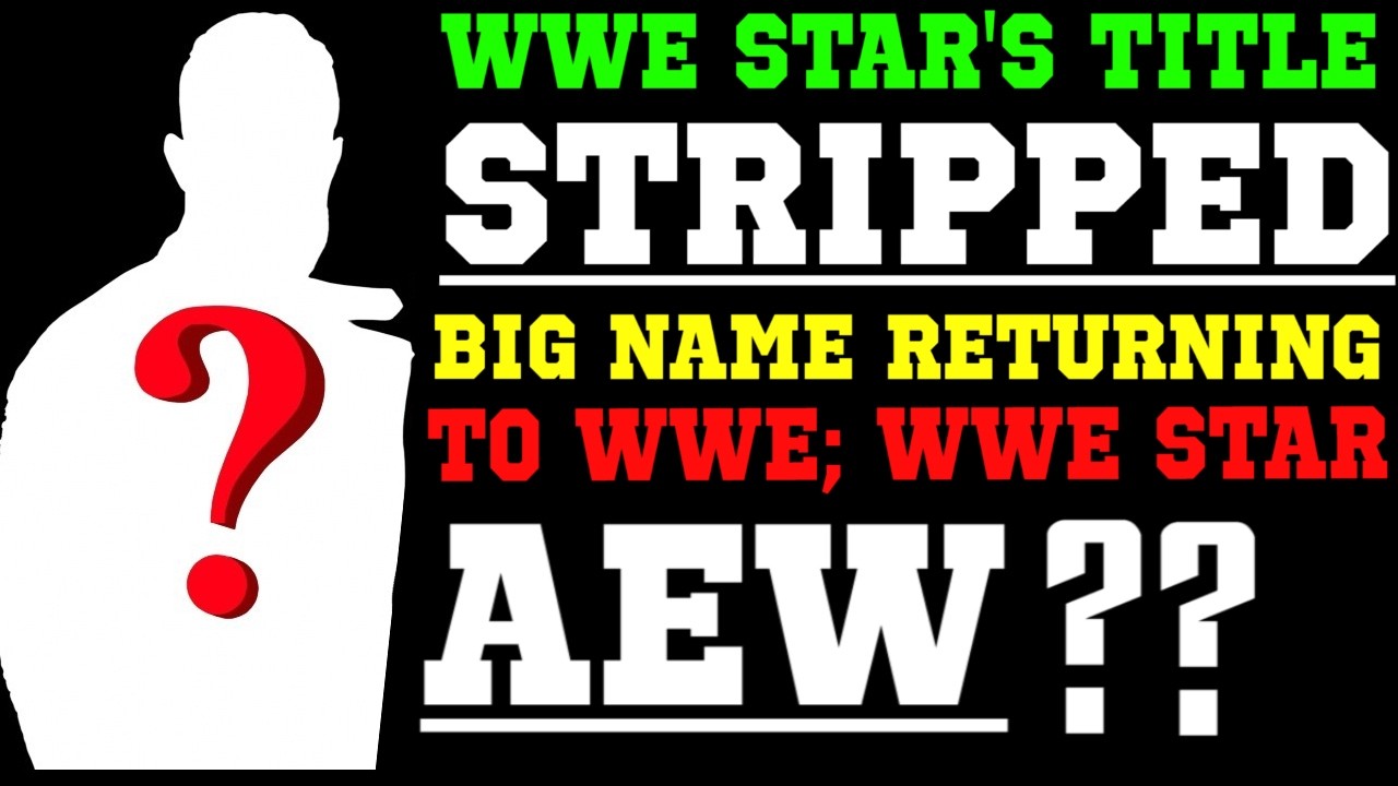 WWE News! WWE Star Officially Stripped of Title! Big Name Returning To WWE? Bayley To AEW? background