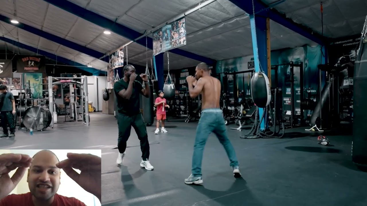 Terence Crawford Touches Chin Like A Genius background