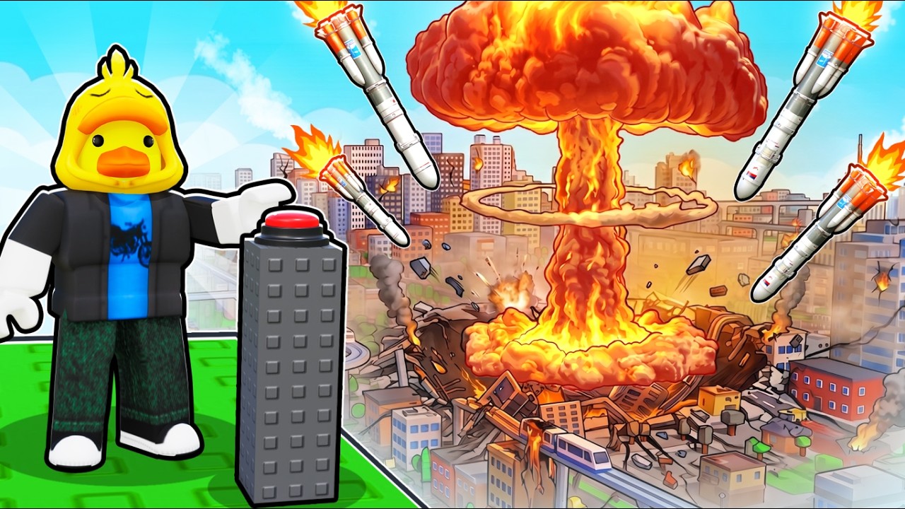 I Used The STRONGEST MISSILES to Destroy Cities in Roblox! background
