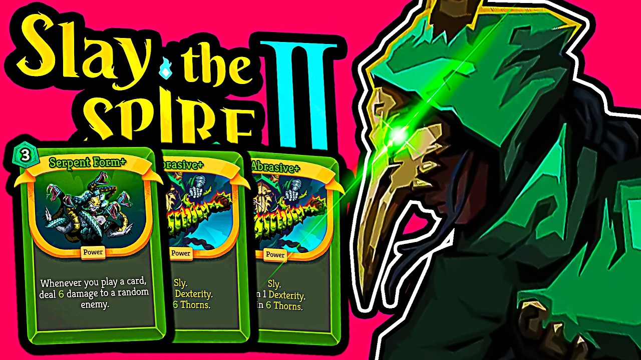 This Serpent Form Thorn Build Is INSANE In SLAY THE SPIRE 2 background