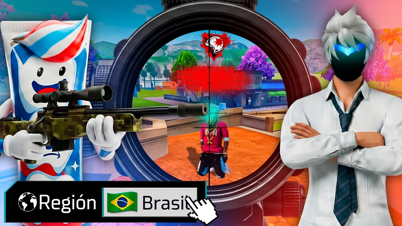 JUGUE POR PRIMERA VEZ EN LA REGION BRASIL 😱🇧🇷 FREE FIRE background