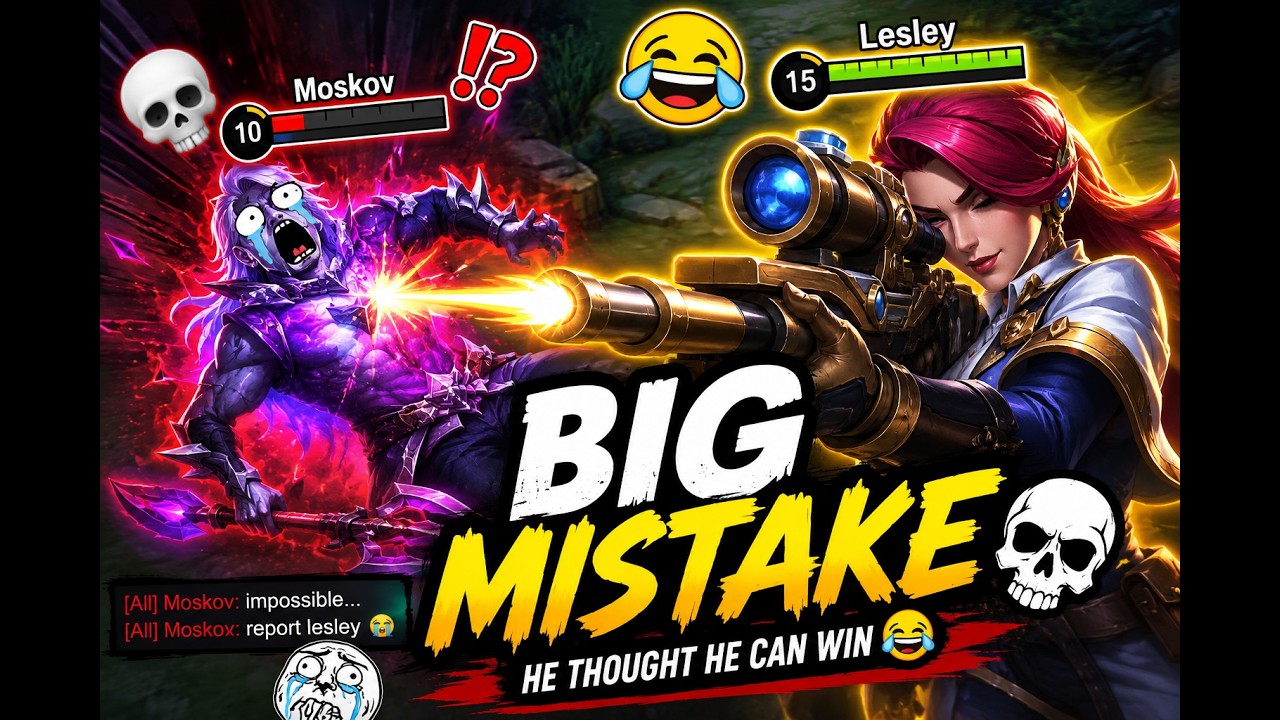 MLBB Funny Moments đ | Lesley vs Moskov MEMES EXE background
