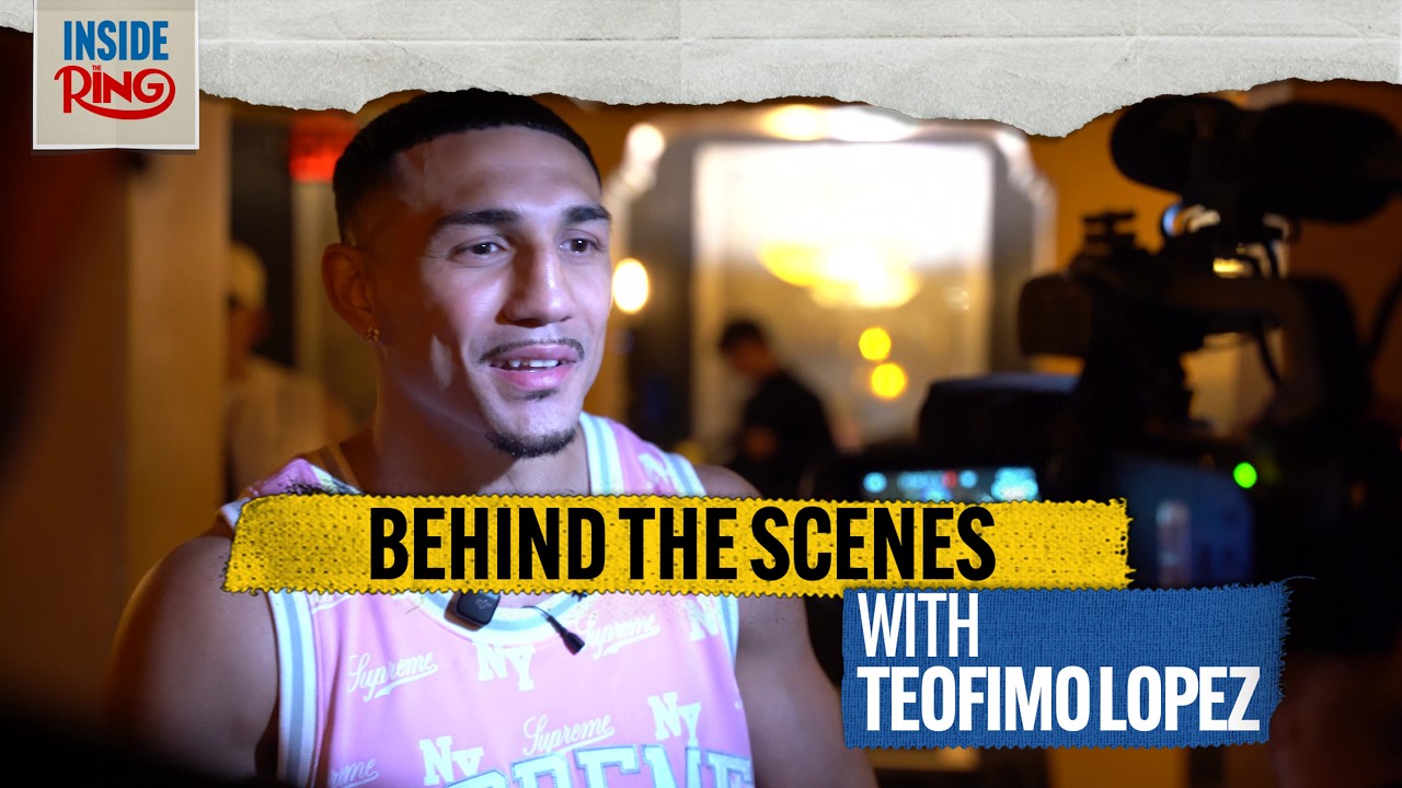 A Day In The Life of Teofimo Lopez: Press Conference Style background