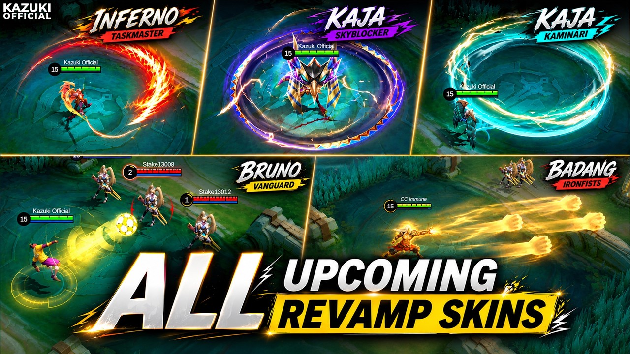 3 BIG SKIN REVAMPS! NEW VISUAL KAJA, BADANG & BRUNO FULL REMODEL UPDATE background