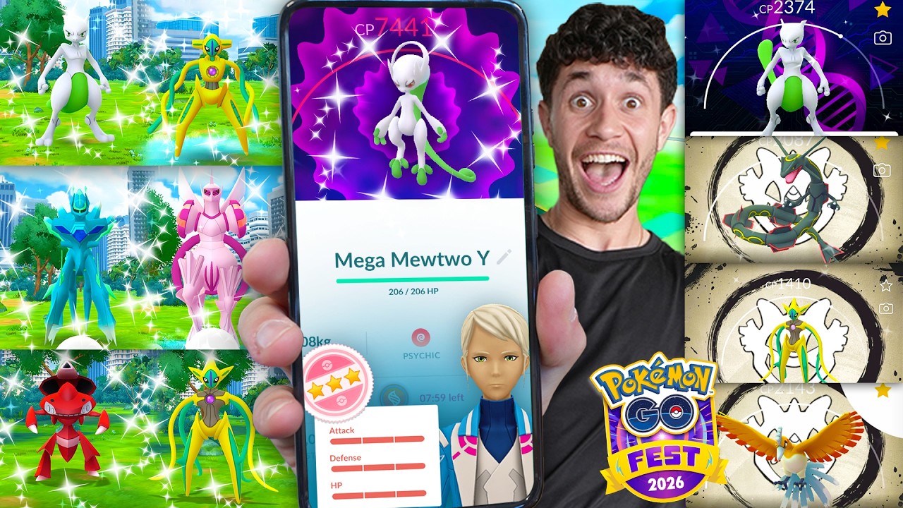 I Caught a SHUNDO Mewtwo during Pokémon GO Fest 2026 background