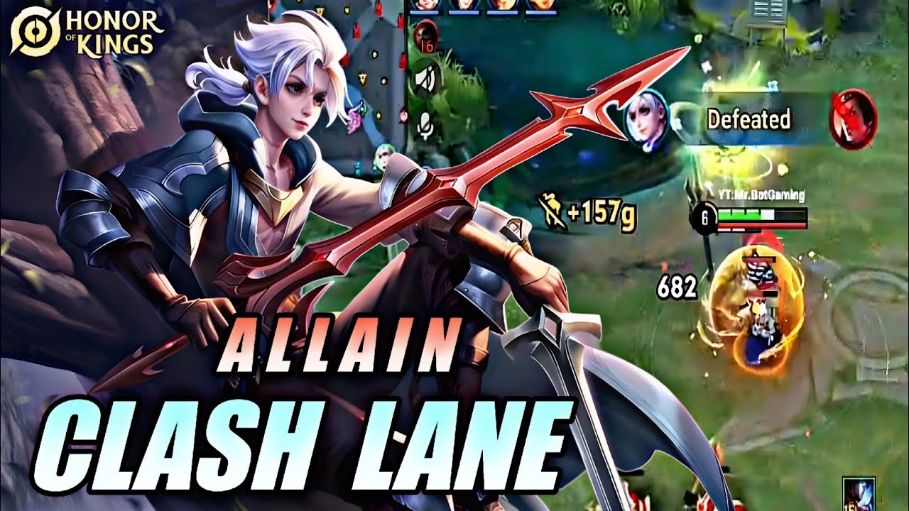 Honor of Kings (HOK) Allain Clash Lane Gameplay - Top Hero Fighter background