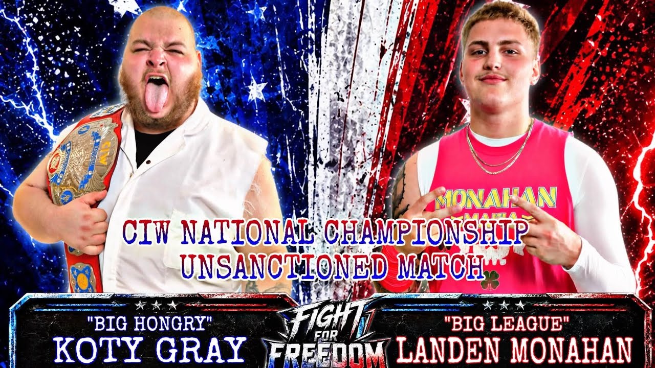 CIW: (Unsanctioned match for the CIW National Championship) Koty Gray vs. Landen Monahan 7/12/26 background