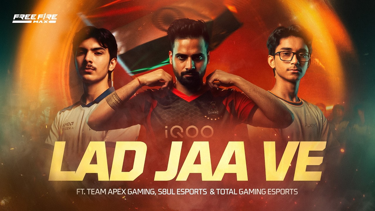 LAD JAA VE | FREE FIRE MAX EWC26 ANTHEM Ft. Akshay & IP, Kailash Kher background