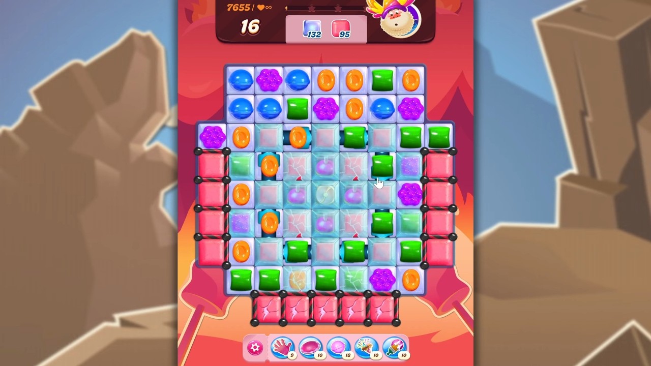 Candy Crush Saga LEVEL 7655 NO BOOSTERS (new version)🐟☑️ background