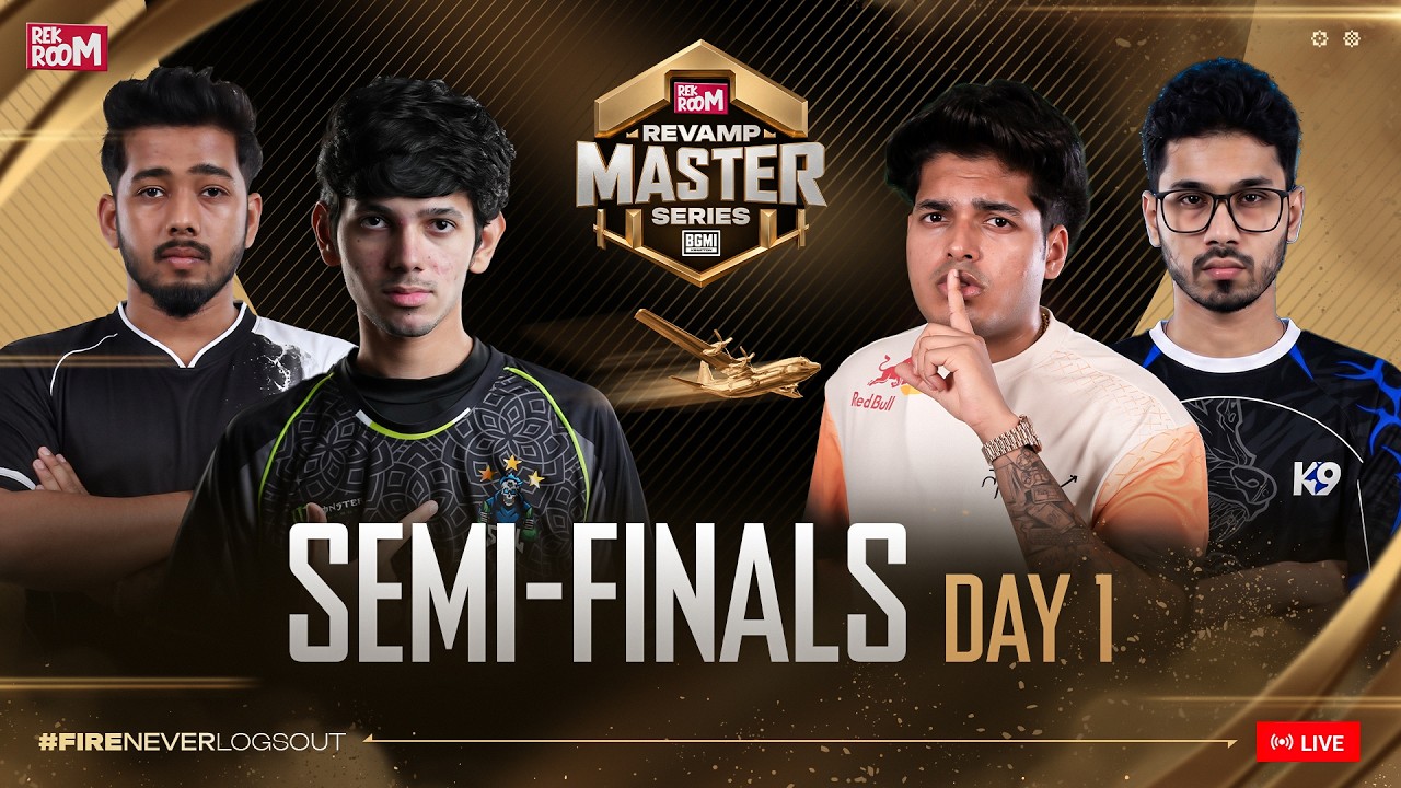 Revamp Master Series Semi-Finals | BGMI Live | SOUL, RNTX, APEX, Nebula, Gods Reign background