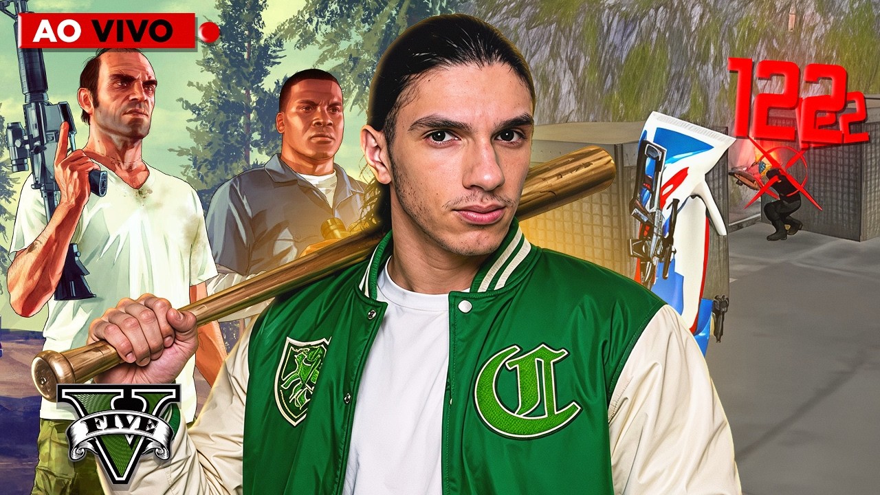 AMASSANDO TODOS NA RANK! + GTA V #3! đ FREE FIRE AO VIVO đ FLUPY LIVE ON đ background