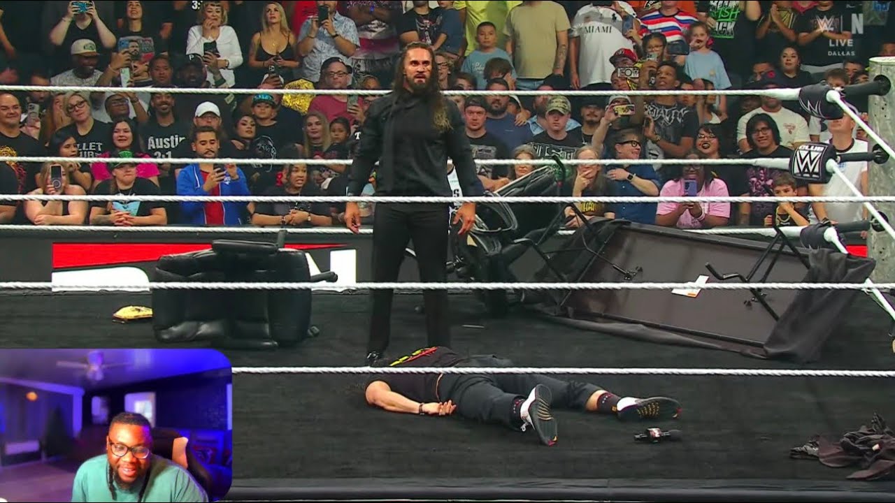 The TRUTH Hurts! Roman Reigns and Seth Rollins Contract Signing (REACTION) background
