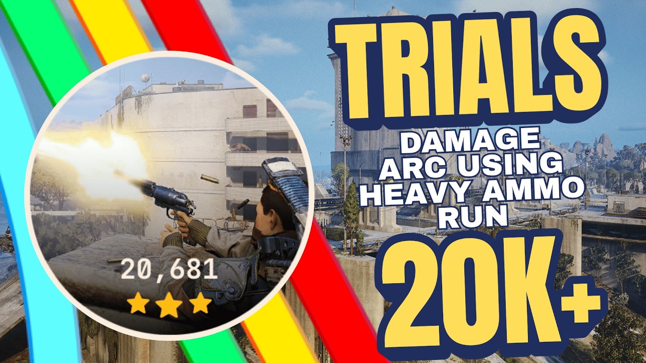 Solo Damage ARC Using Heavy Ammo Weapons Run 20K+ | ARC Raiders background