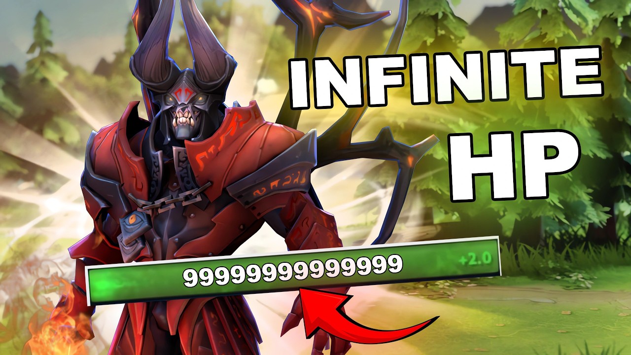 INFINITE HP - NEW DOTA 2 BUG ABUSE! background
