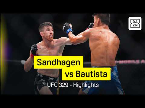 Cory Sandhagen vs Mario Bautista | UFC 329 | DAZN Highlights background