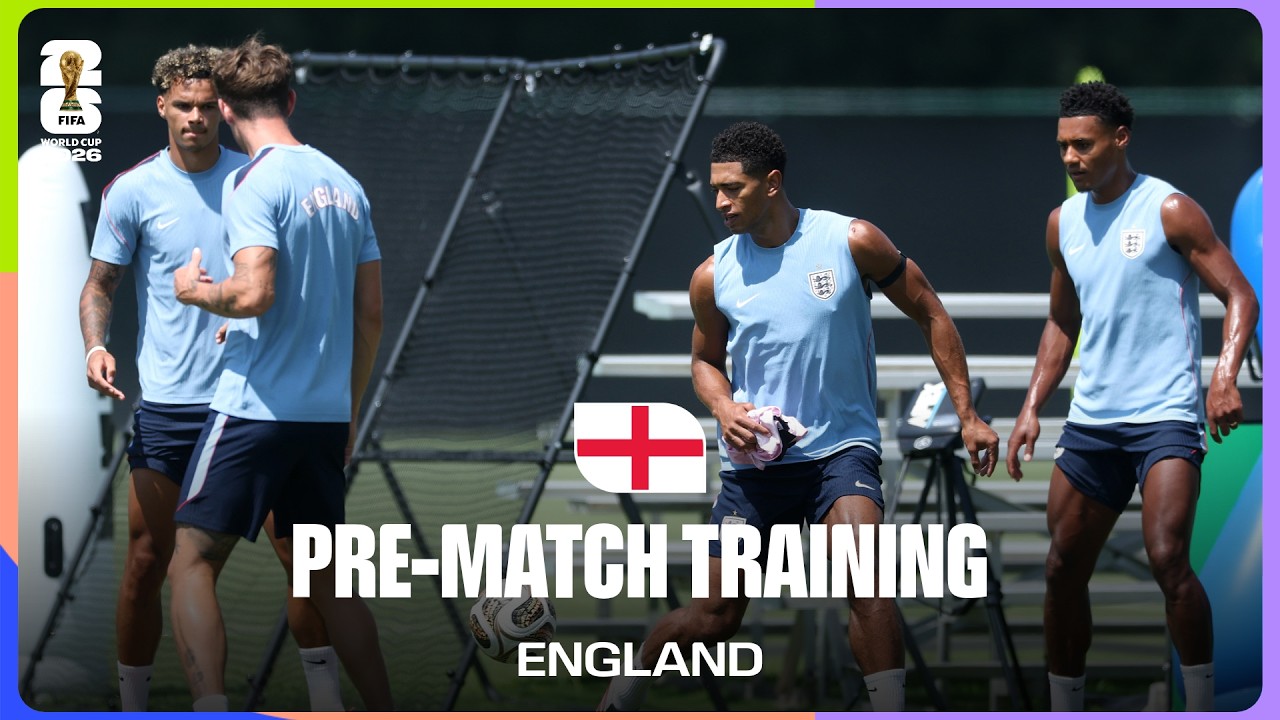 England Train Before Argentina | FIFA World Cup 2026™ background