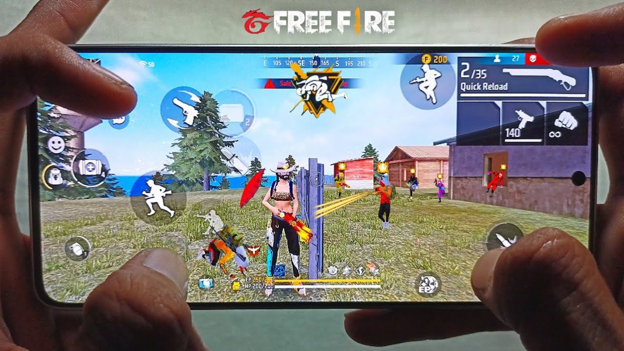 HANDCAM ⚡ Poco X6 Pro Free Fire Gameplay background