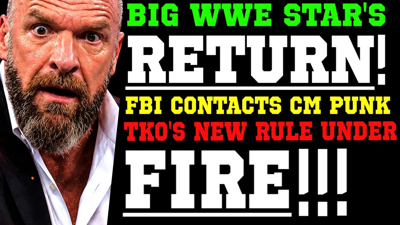 WWE News! WWE Champion Returns for SummerSlam! RAW & Smackdown Changes! FBI Contacts CM Punk! background