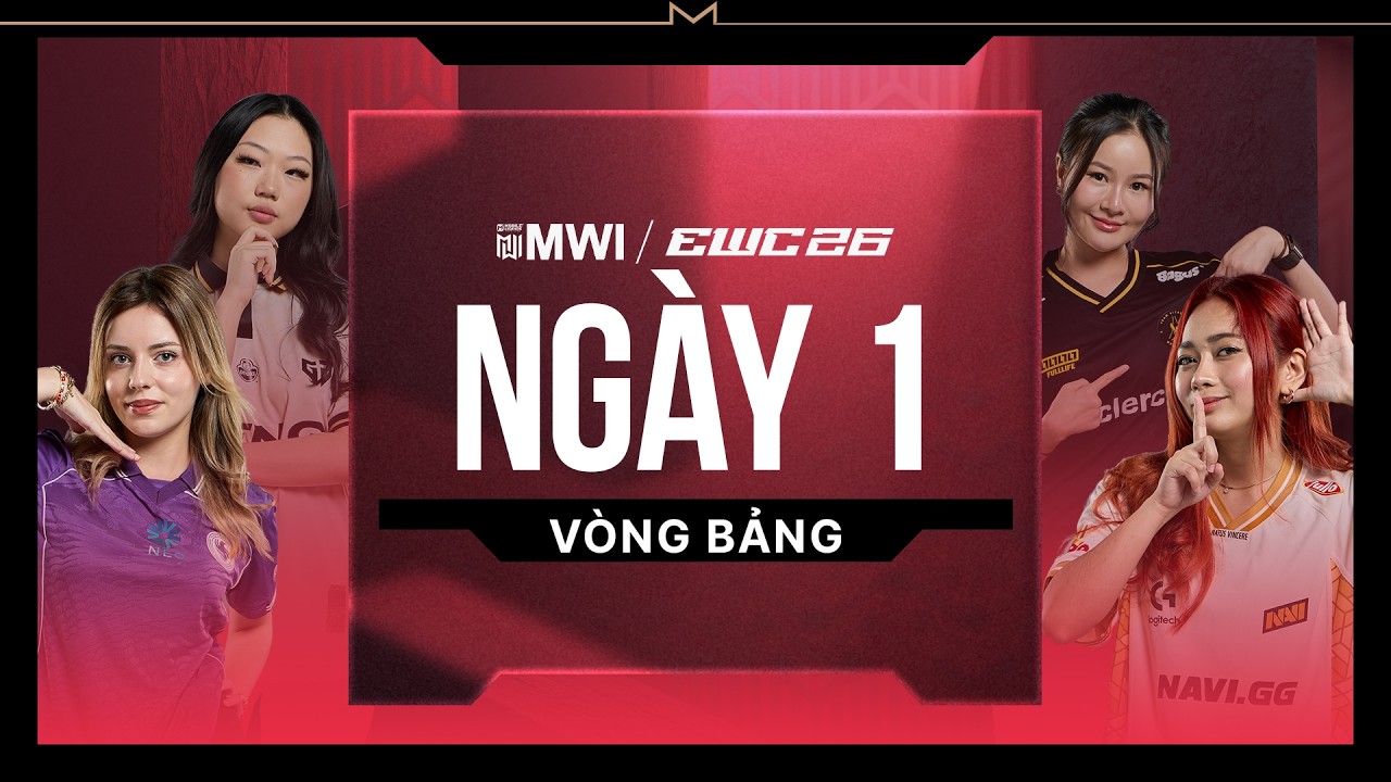 SETA vs FLCN | TWIS vs VP | VIT vs LOS | GEN vs FUT | NGÀY 1 - VÒNG BẢNG | MWI TẠI EWC26 background