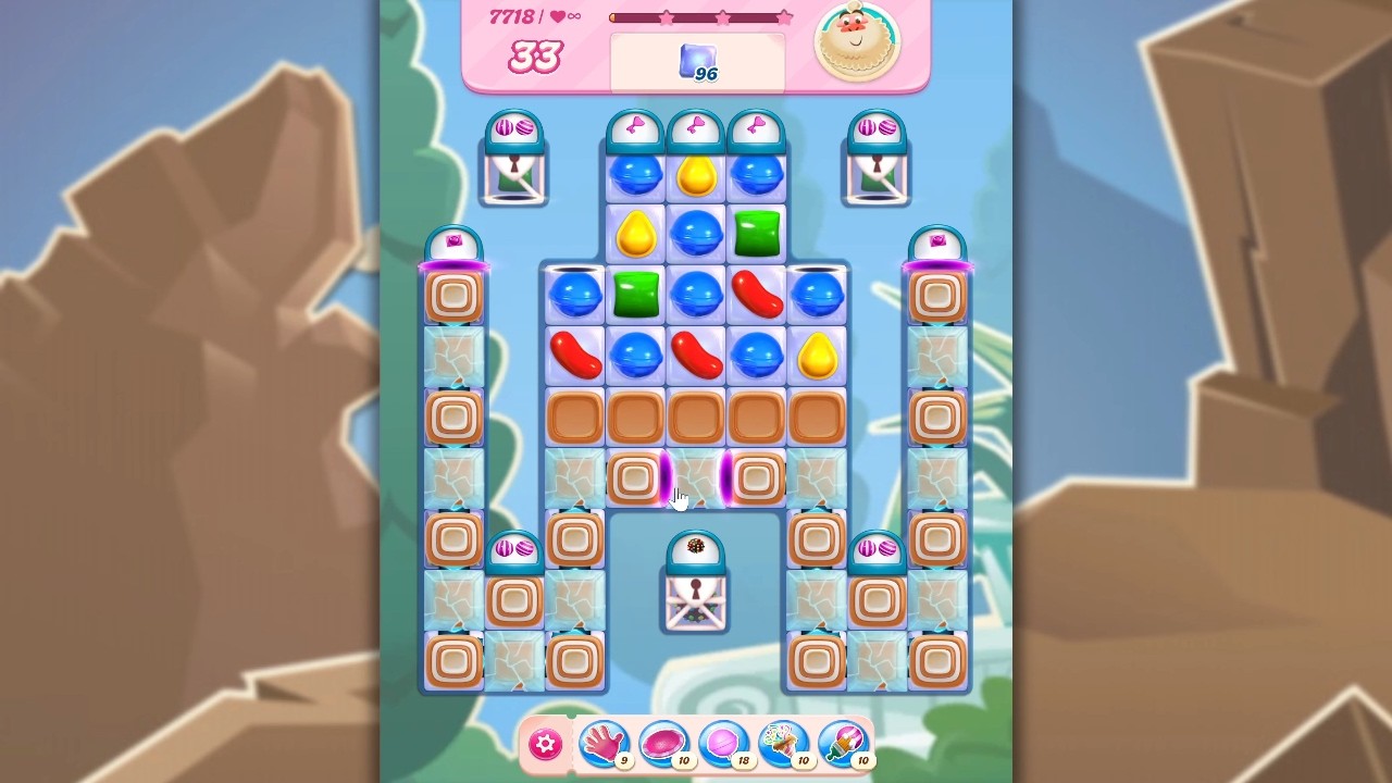 Candy Crush Saga LEVEL 7718 NO BOOSTERS (new version)🐟☑️ background