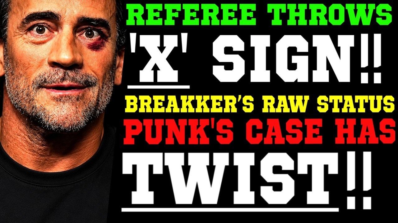 WWE News! Referee Throws Up X Sign! TWIST in CM Punk’s Case! Breakker’s RAW Status Raises Questions background
