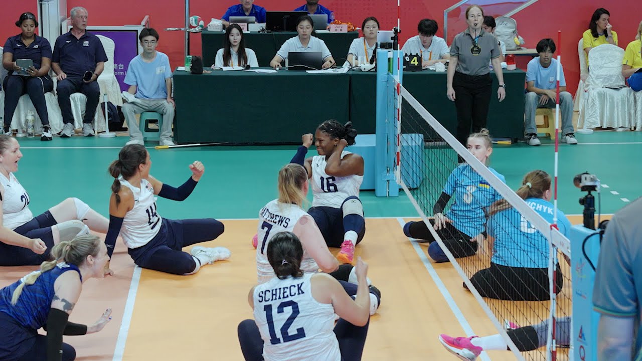 U.S. Women’s Sitting National Team vs Ukraine Highlights | 2026 WPV Sitting World Championships background