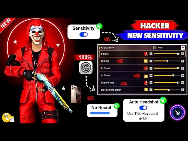 Free Fire Max Headshot Setting After Update 2026⚡Best Sensitivity Settings ⚙️| Sensitivity Setting background