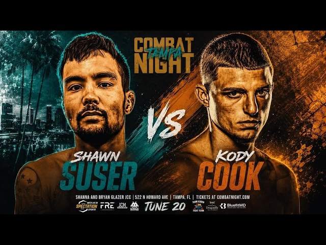 Kody Cook vs. Shawn Suser - Combat Night Tampa background
