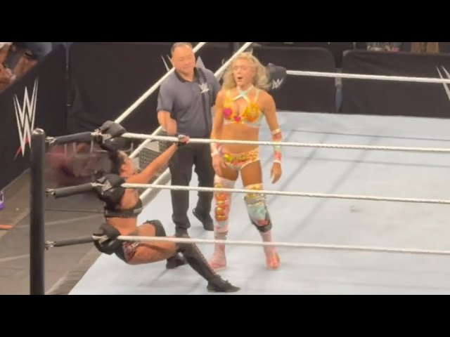 Charlotte Flair, Tiffany Stratton & Chelsea Green bs Fatal Influence Full Match | WWE Live 7-11-26 background