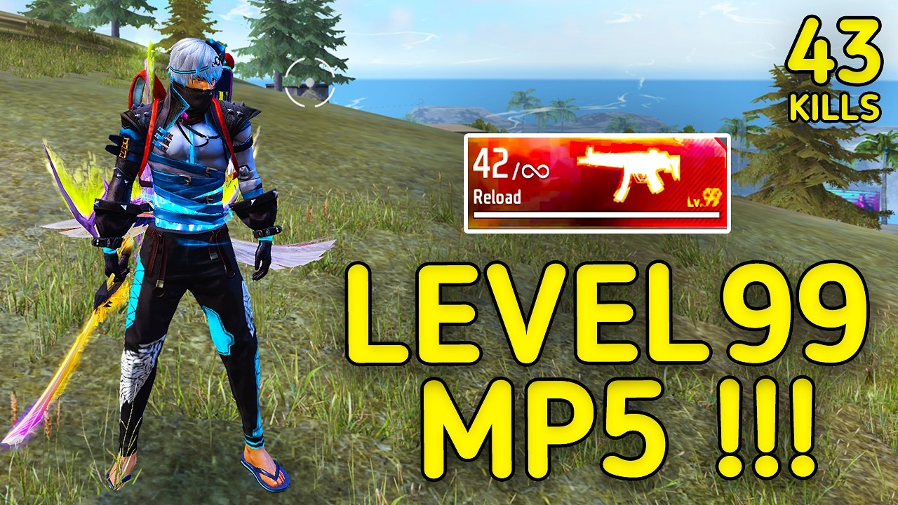 New LVL-99 MP5đ„đ± !!! MOST DANGEROUS MP5 EVER IN FF ??? || SOLO VS SQUAD || 90% HEADSHOT INTEL I5 background