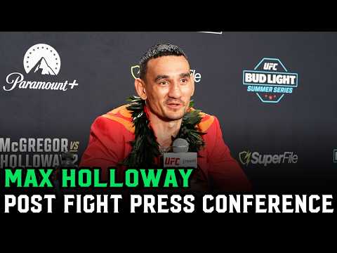Max Holloway on Conor McGregor: “I want to see what his injury is” background