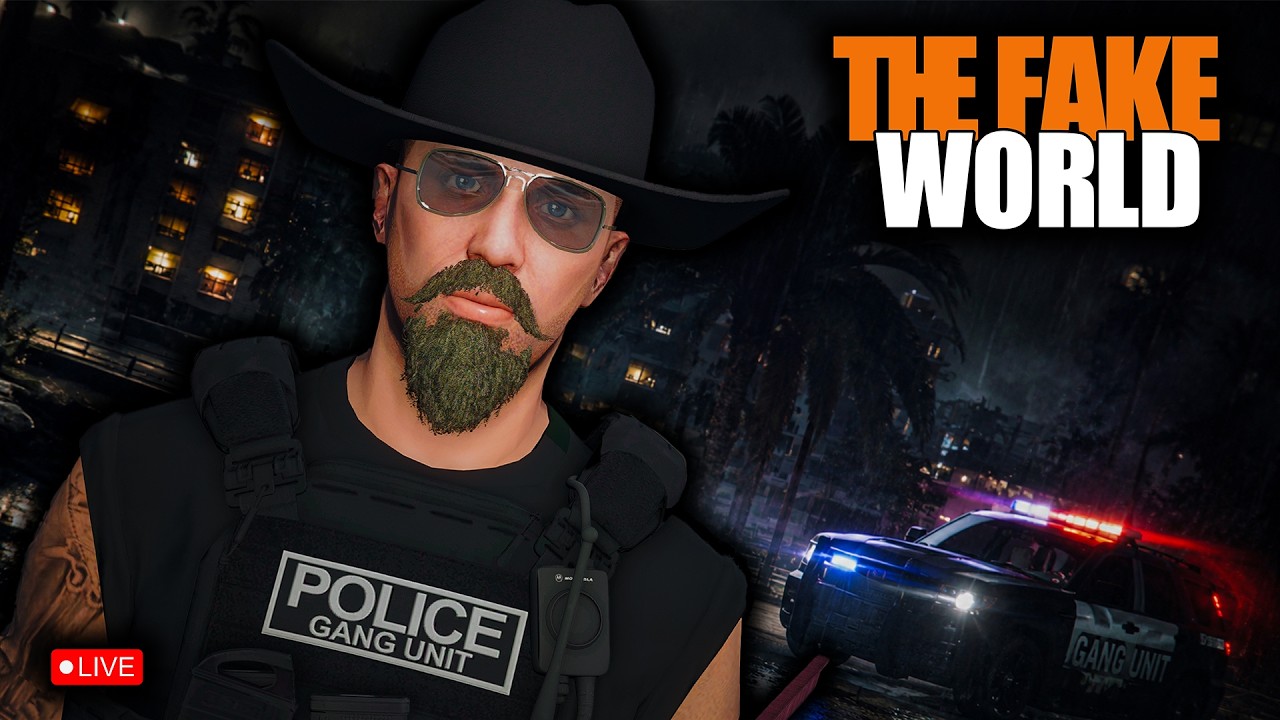 🔴Taking DOWN CRIMINALS In GTA RP! | The Fake World background