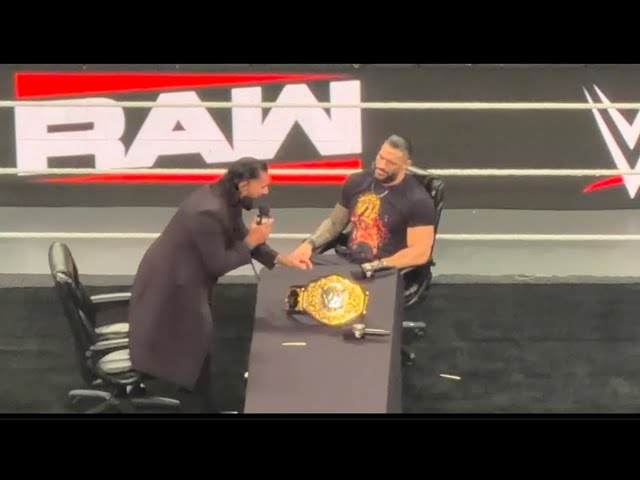 Seth Rollins vs Roman Reigns SummerSlam Contract Signing Full Segment - WWE Raw 7/13/2026 background