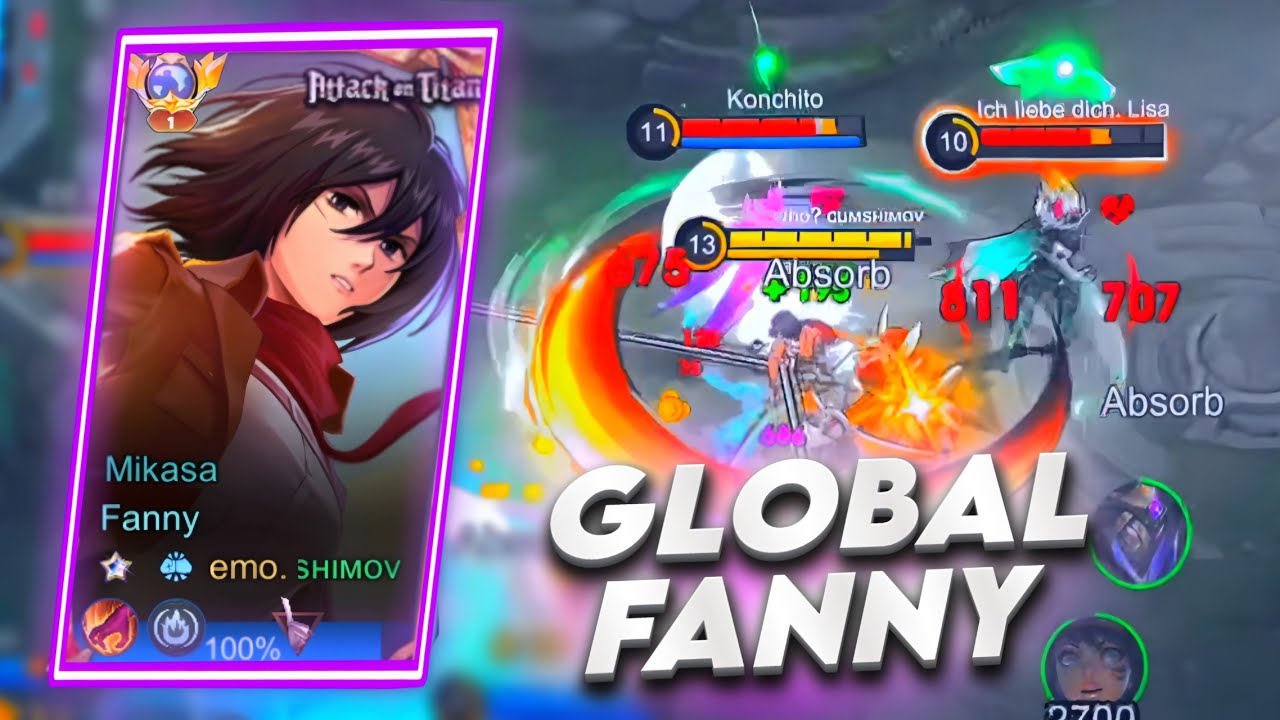 GLOBAL FANNY BEST BUILD! АГРЕССИВНЫЙ ГЕЙМПЛЕЙ! MOBILE LEGENDS BANG BANG background