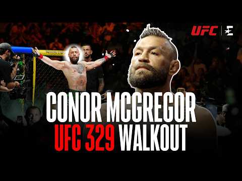 CONOR MCGREGOR FULL WALKOUT | UFC 329 | Main Event vs MAX HOLLOWAY background