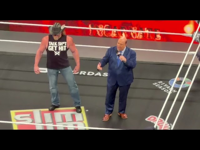 Paul Heyman and Brock Lesnar send message to Oba Femi - WWE Raw 7/13/2026 background