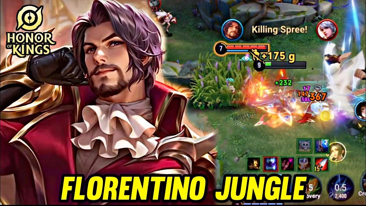 HOK : FLORENTINO GAMEPLAY | HARD GAME - HONOR OF KINGS background