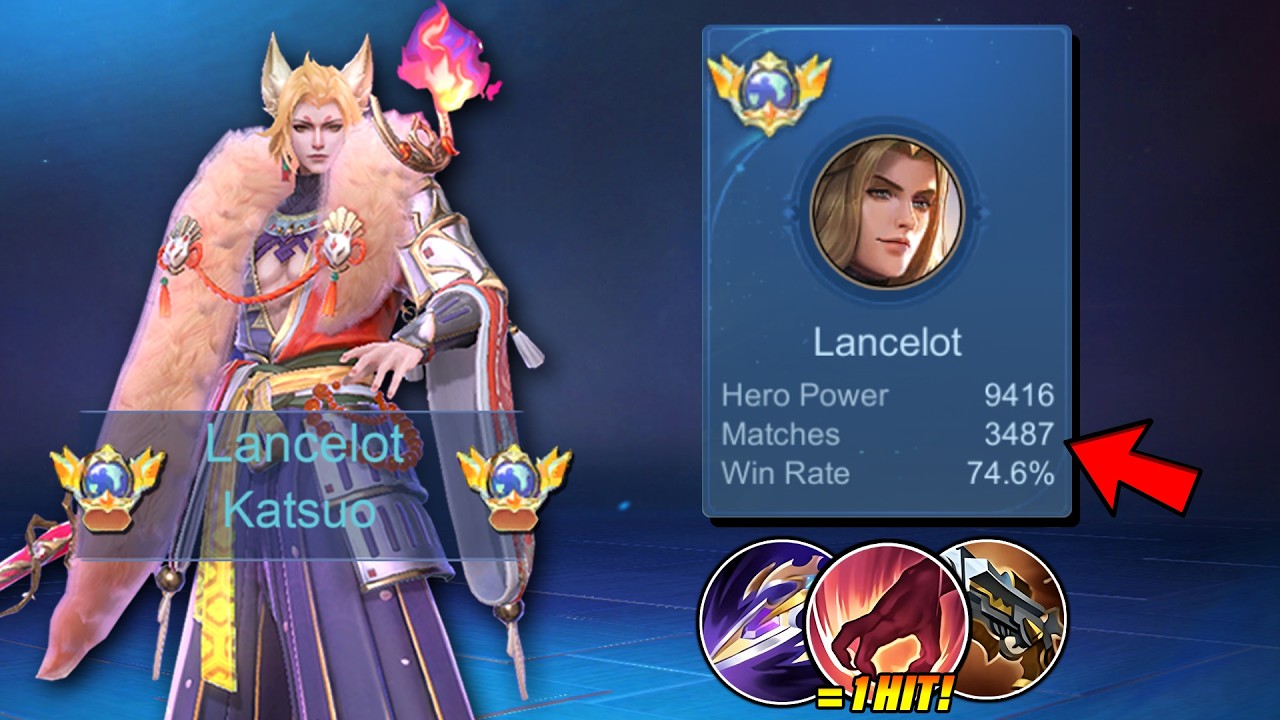 GLOBAL LANCELOT BEST BUILD TO GET WINSTREAK THIS SEASON!! π₯ (THEY CAN NERF THE HERO BUT NOT KATSUO!) background