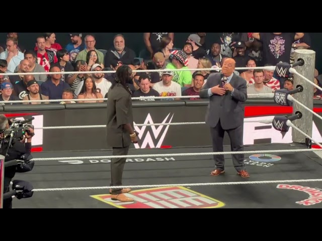Oba Femi Confronts Paul Heyman | WWE Monday Night Raw July 6, 2026 background